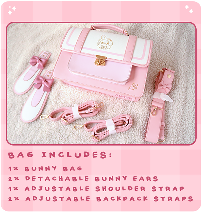 JeanaDraws - Wholesale Backpack - Women's - Bunny Ear Bag17