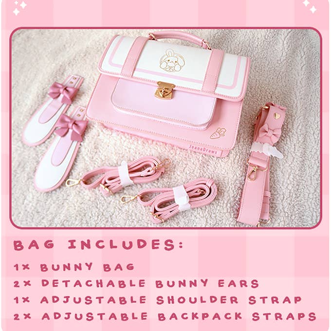 JeanaDraws - Wholesale Backpack - Women's - Bunny Ear Bag17