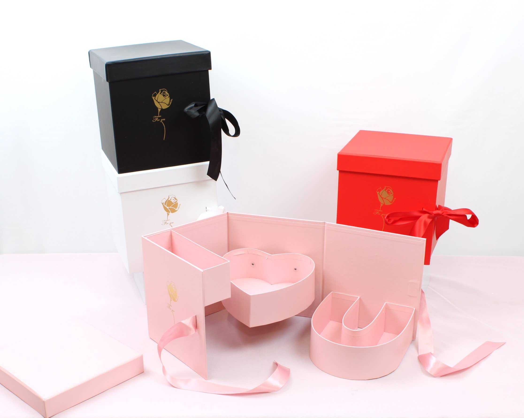 Elegant Design Supply - Wholesale Geschenkdoosje - Roterend monogram I Love You Flower geschenkdoos