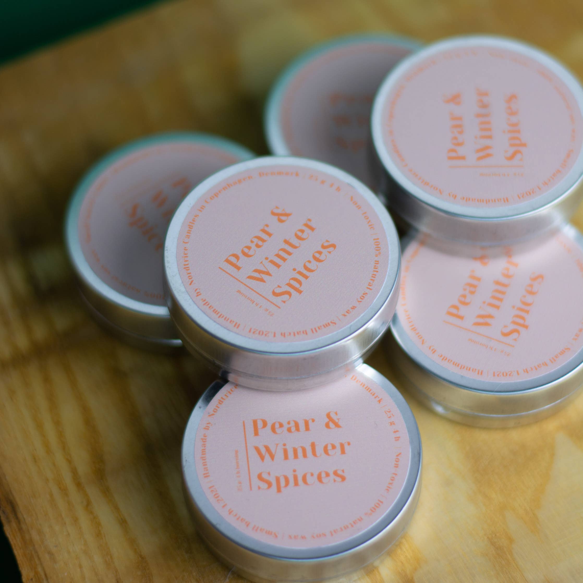 Nordtrice - Wholesale Travel candles - Mini scented soy candles, Pear and Winter Spices4
