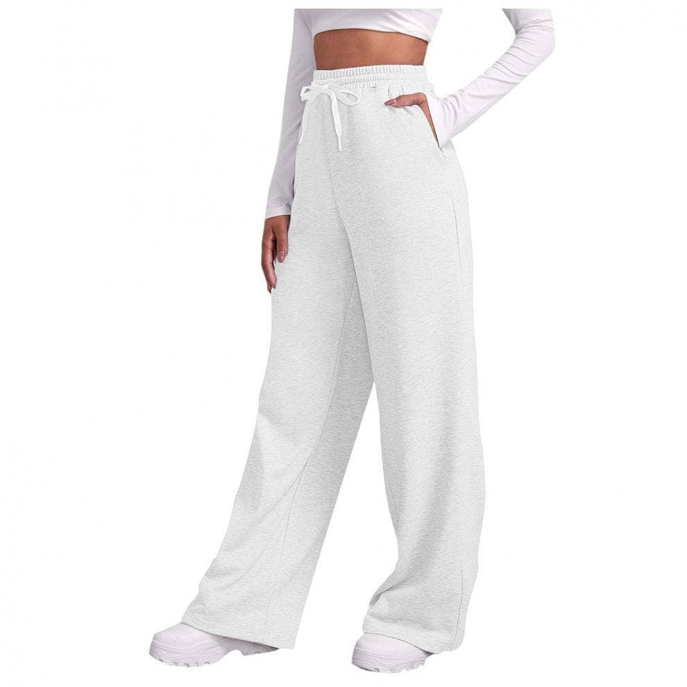 Lily Clothing - Wholesale Pants - Women's - Side pocket straight-leg thickened sweatpants11