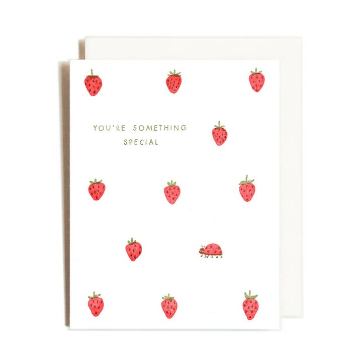 You're Something Special | Letterpress Card for wholesale by Homework Letterpress Studio