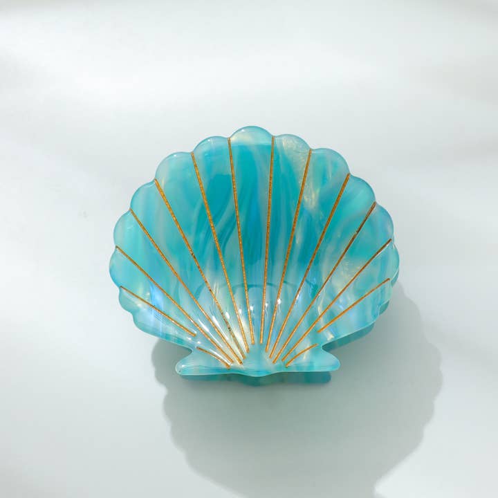 Adorro - Wholesale Hair Clip - Women's - Oceane Seashell Claw Clip - Medium