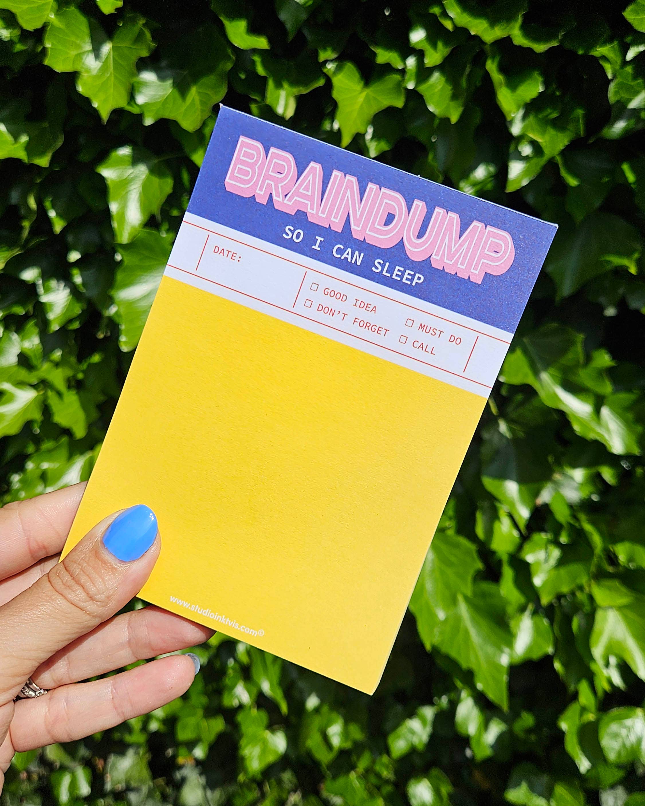 Studio Inktvis - Wholesale Notepad - Braindump to do list notepad A6 4