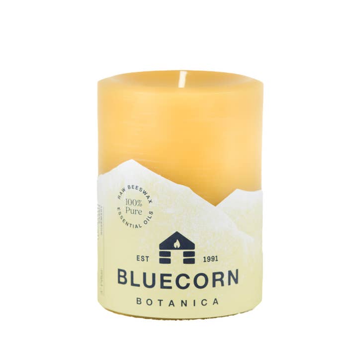 Bluecorn Candles - Wholesale Pillar Candle - Botanica Beeswax Scented Pillar Candle