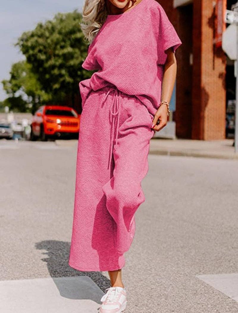 safistyle - Wholesale Lounge Set - Women's - Relaxed Two-Piece Drawstring Pants Set14