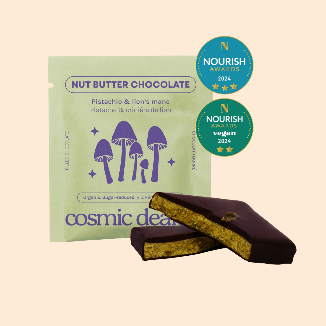 Cosmic Dealer – wholesale Chocolate bar – Single nut butter chocolate - Pistachio & Lion's Mane 0