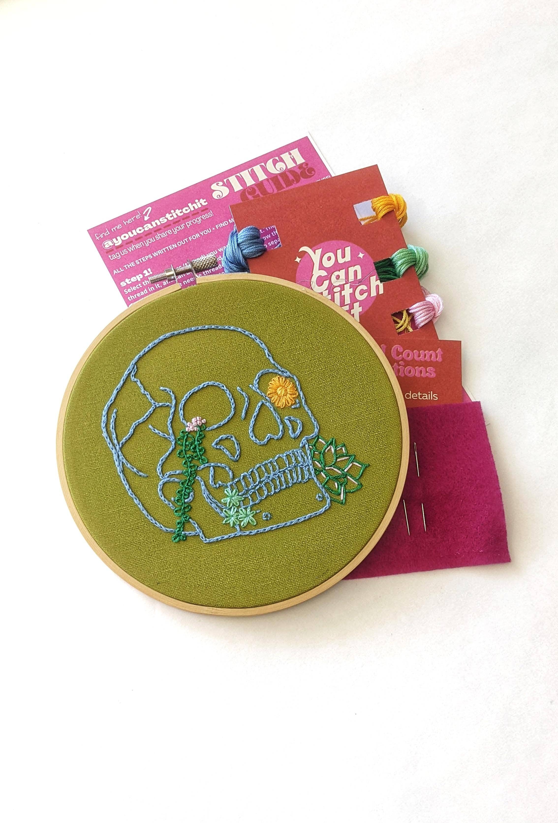REMOVED BRAND - Wholesale Embroidery/Cross Stitch Supplies - Skull Embroidery Kit1