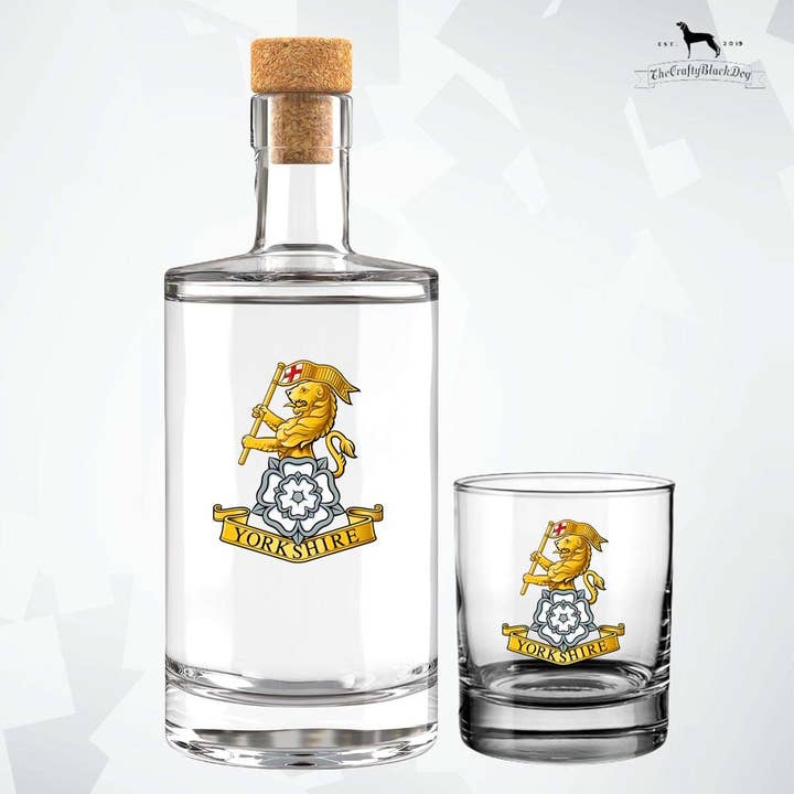 Royal Yorkshire Regiment - Fill Your Own Spirit Bottle for wholesale by Thecraftyblackdog
