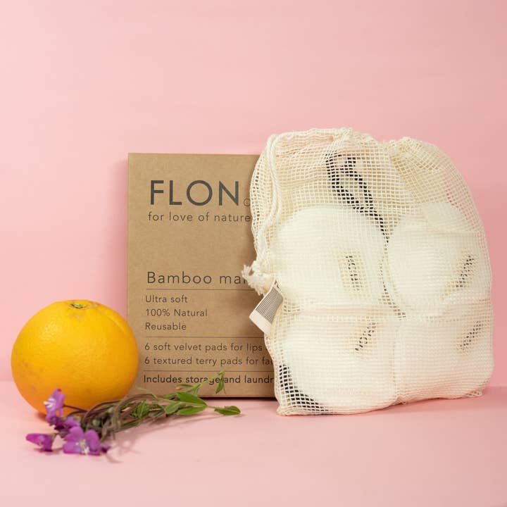 FLON - Wholesale Make-upremover - Herbruikbare bamboe make-up remover pads opberg-/gaaswaszak