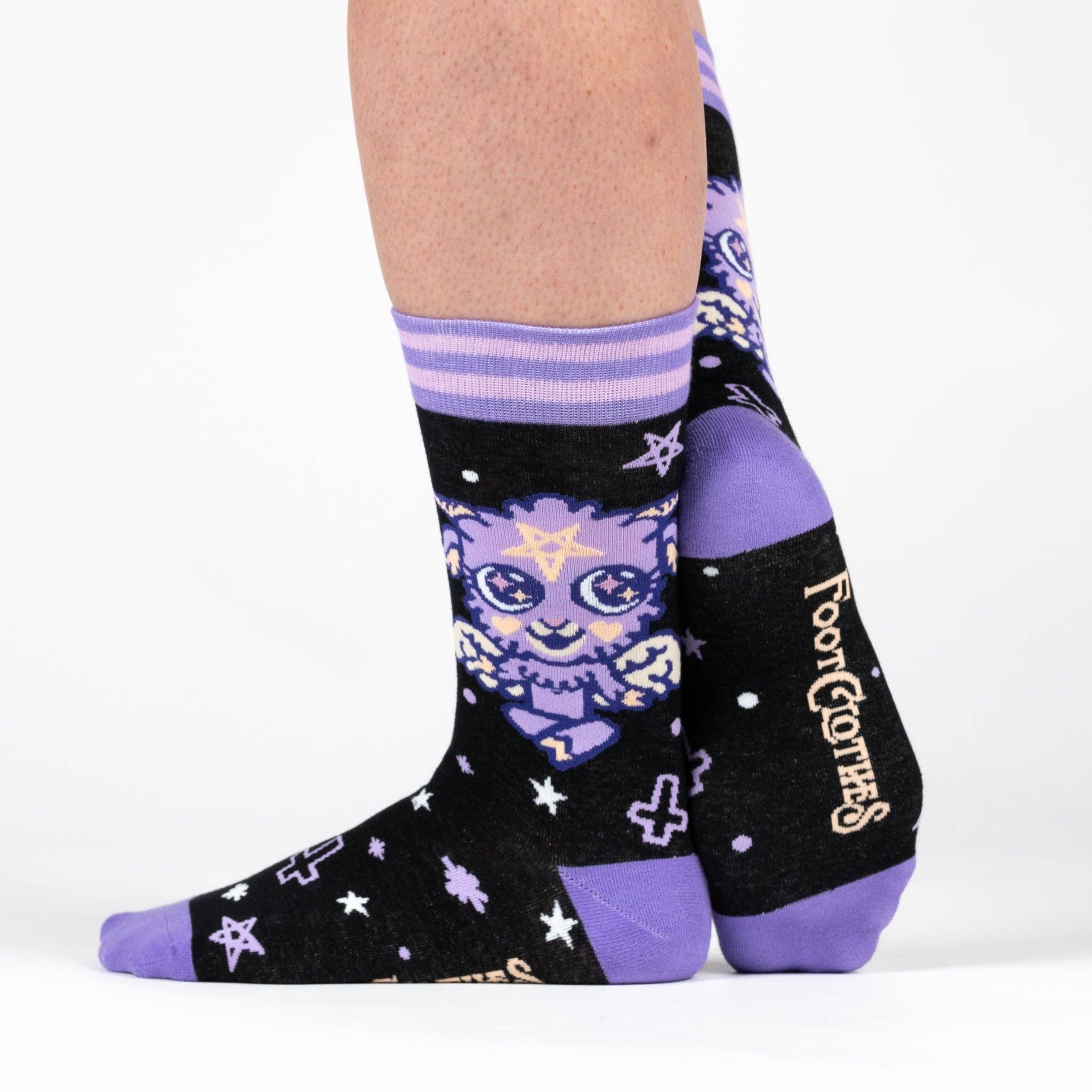 FootClothes LLC – wholesale Socks – Unisex – Baby Baphomet Crew Socks5