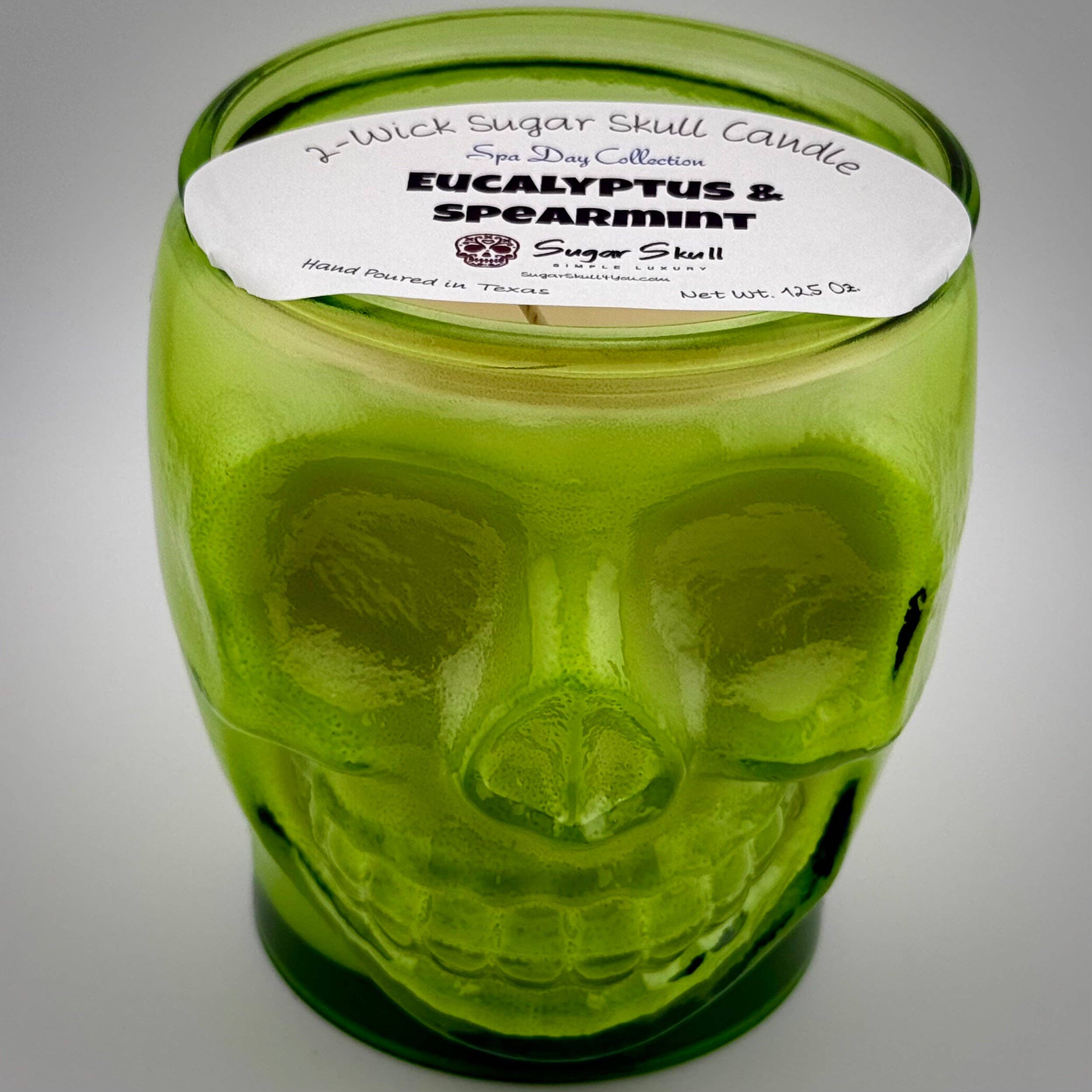 Sugar Skull, LLC - Wholesale Jar/Filled Candle - Spa Day 2-Wick Sugar Skull Candles0