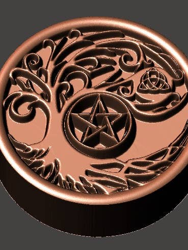 Wiccan Tree Bath Bomb Mould for wholesale by BBHP Moulds