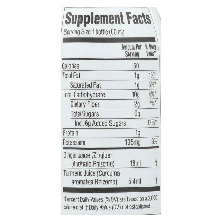 Everyday Supply Co - Wholesale Oral Supplement/Vitamin - Ginger People - Turmeric Ginger Shot, Case of 12, 2 oz1