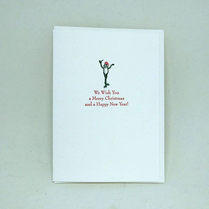 Frog Santa for wholesale by Big Wheel Press