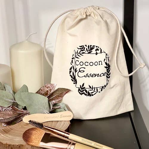 Cocoon’Essence - Vente Trousses de maquillage/cosmétique - Pochette coton écoresponsable Cocoon'Essence
