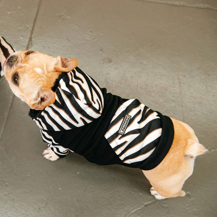 Frenchie - Vente Sweat à capuche – chien - Sweat à capuche pour chiens Frenchie - Zebra6