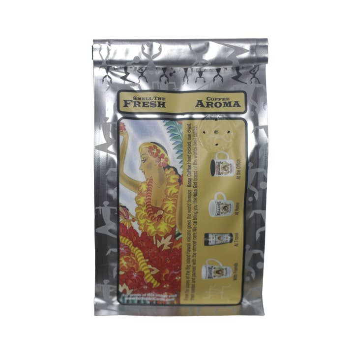 Hula Girl Products - Wholesale Coffee Beans - HULA GIRL 10% KONA COFFEE BLEND 7OZ (198GRAMS)