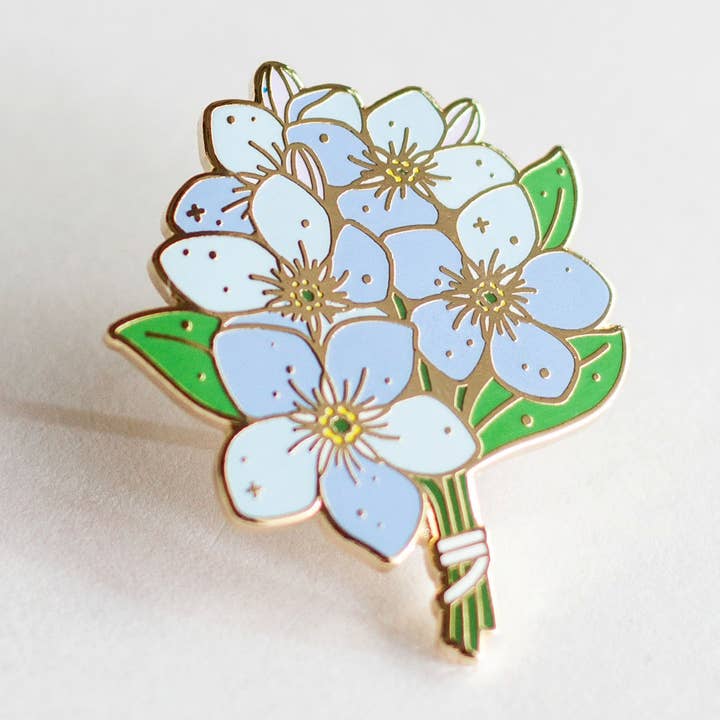 Forget-Me-Not Enamel Pin for wholesale by Occasionalish