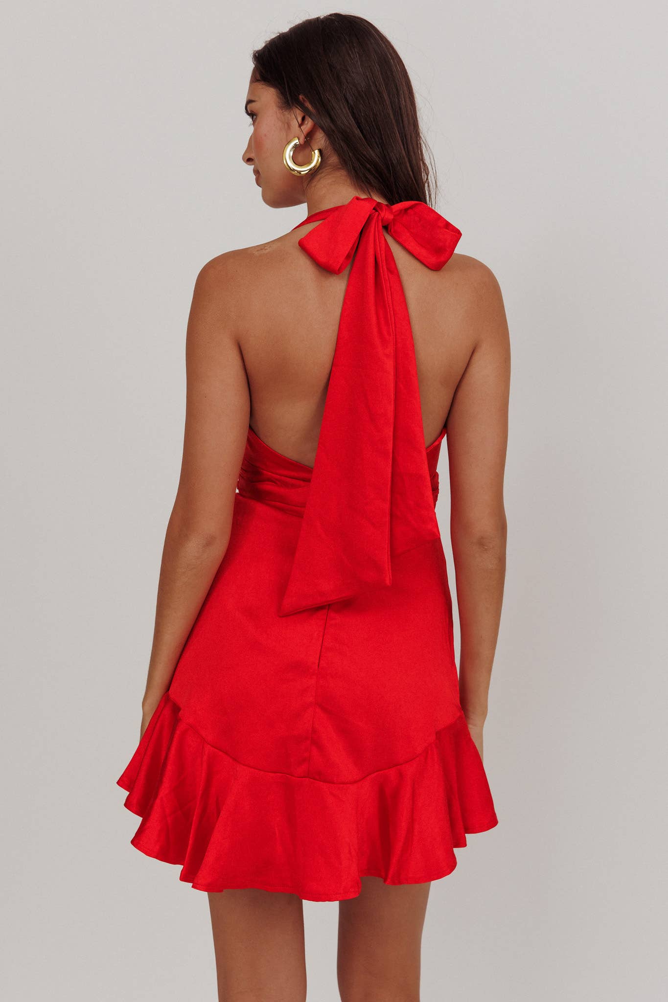 One and Only Collective - Vendita all'ingrosso Vestito - Donna - MINI ABITO CON SCOLLO ALL'AMERICANA E DRAPPEGGIO / 63258BC155