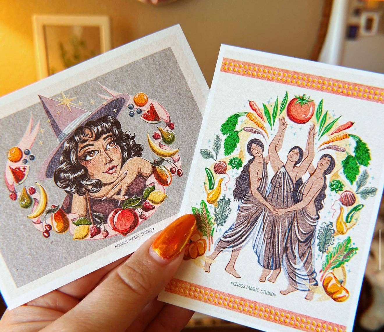 Chaos Magic Studio – wholesale Konsttryck – Veggie Gals Konsttryck - Flera Storleksalternativ1