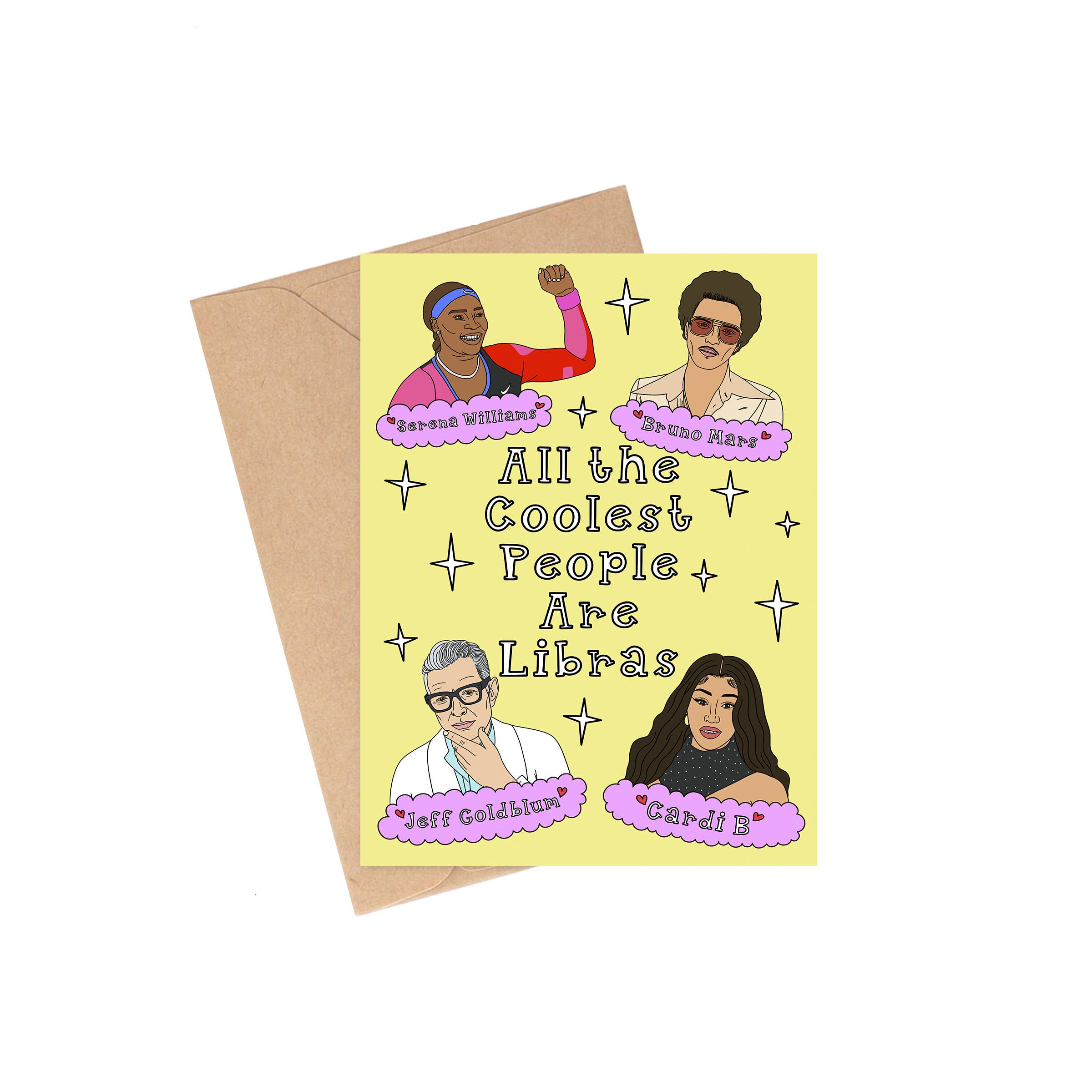 Siyo Boutique – Großhandel Geburtstagskarten – Geburtstagskarte „Libra Celebrities“