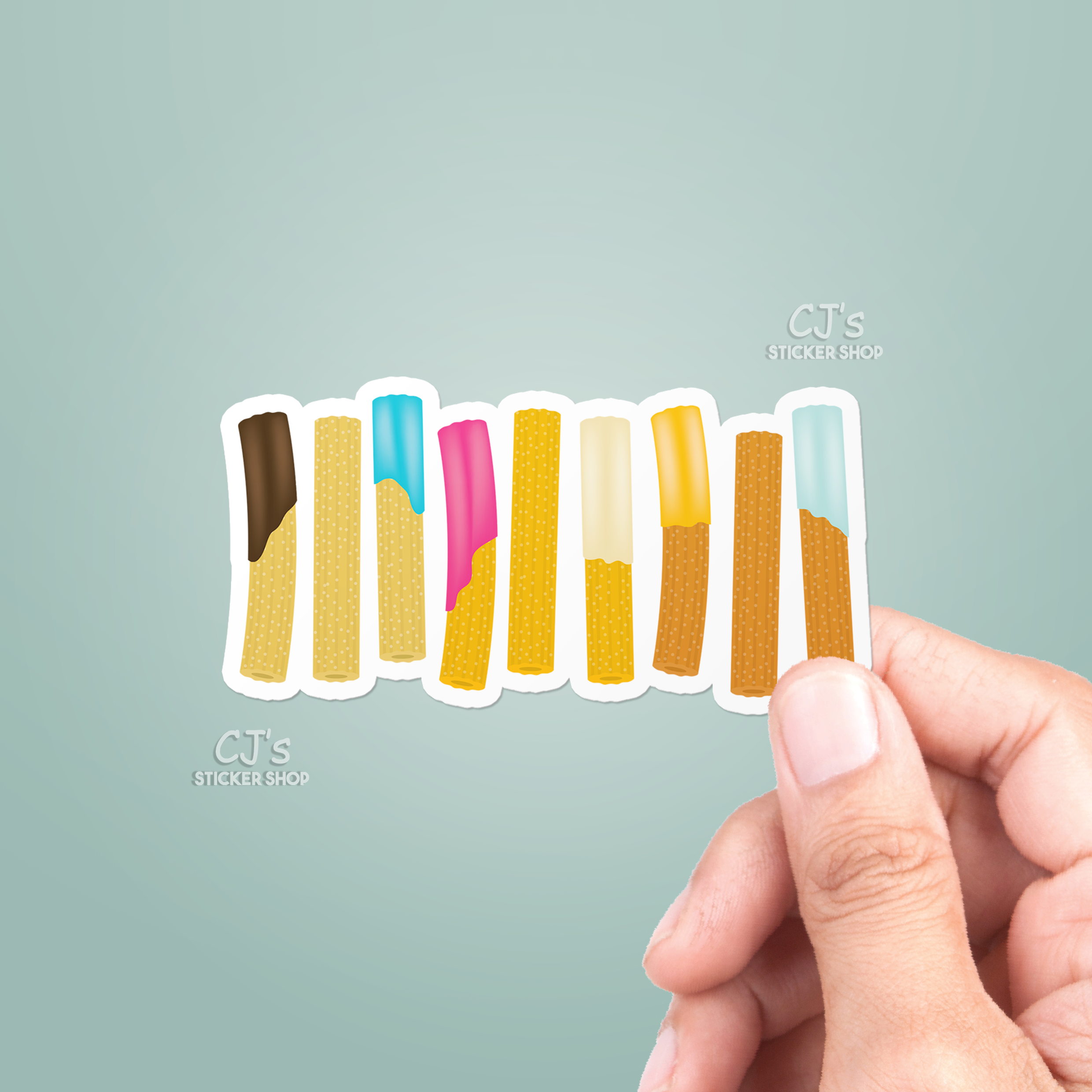 CJ's Sticker Shop – Großhandel Aufkleber – Vinyl-Aufkleber Churros0