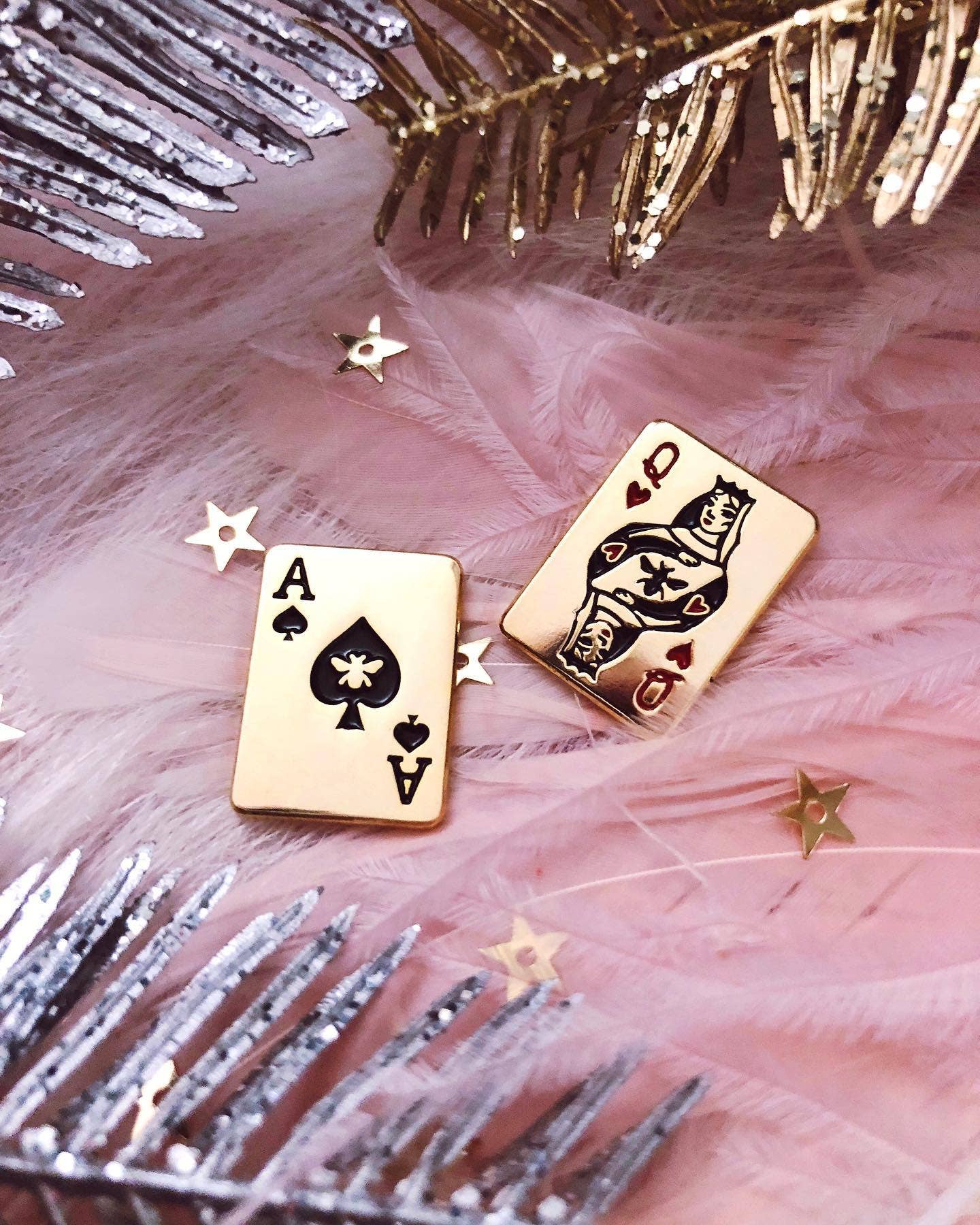 Lilly Baik - Wholesale Lapel Pin/Button - Ace of Spades Playing Card Enamel Pin2