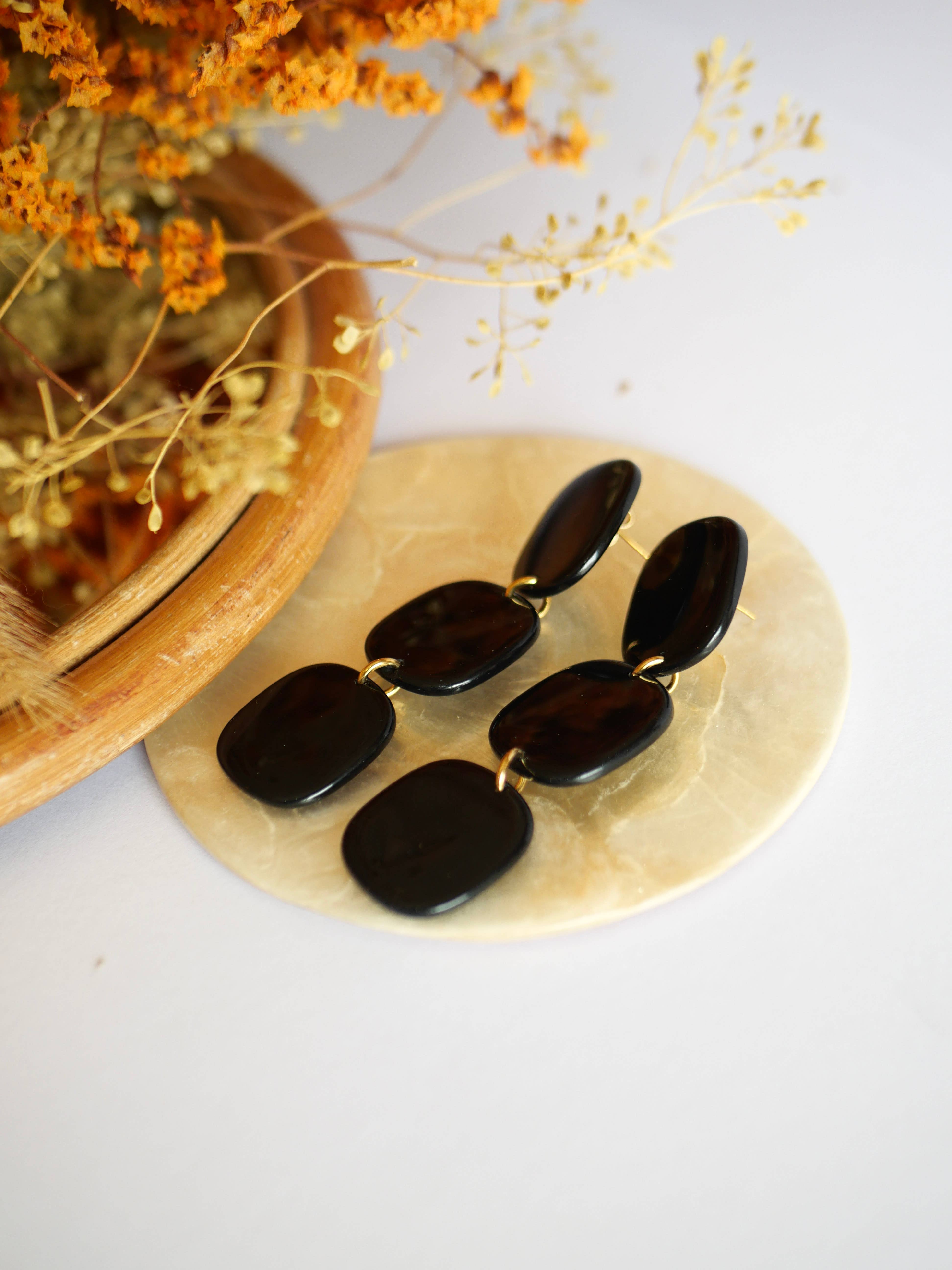 Azeria Création - Vente Boucles d'oreilles pendantes - Boucle d'oreilles Maxine7