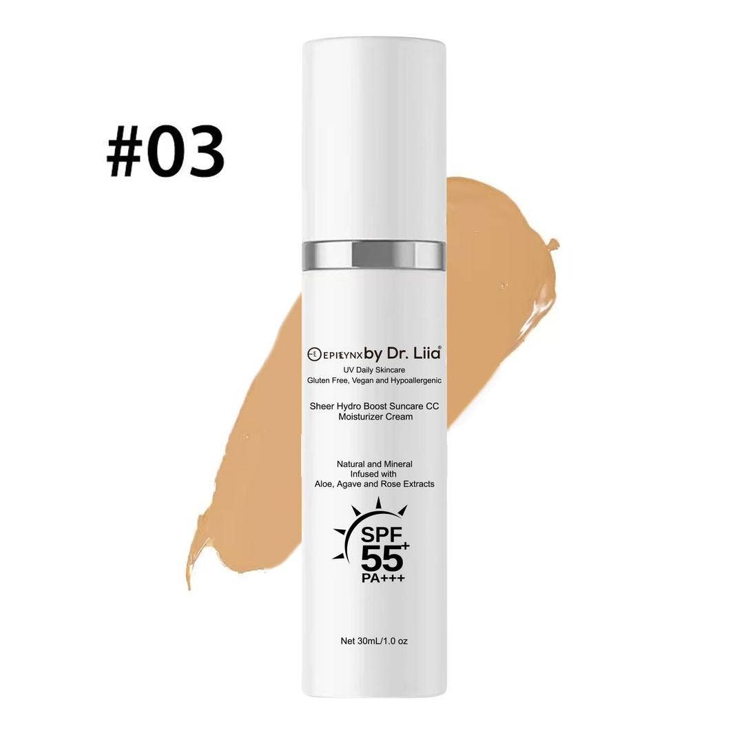 EpiLynx - Wholesale Tinted Moisturizer - Gluten-Free Vegan Tinted CC Moisturizer for Dry Skin with SPF 5517