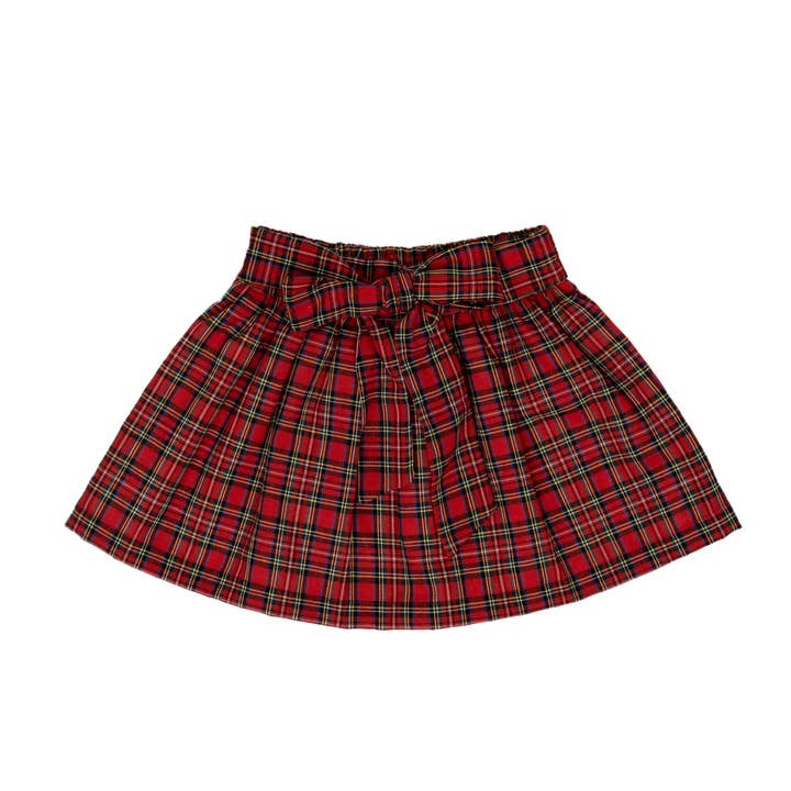 Lacey Red Tartan Skirt for wholesale by The Oaks Apparel Company