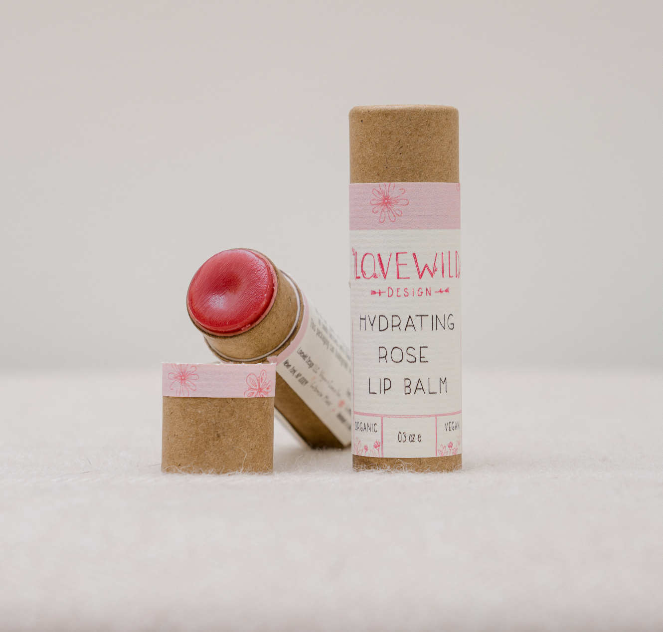 Lovewild Design - Vente Baumes à lèvres - Baume à Lèvres Rose5