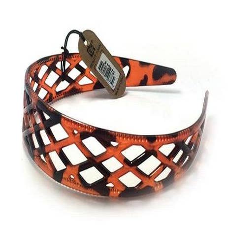 KT Supply - Wholesale Haaraccessoireset - Dames - Chique Plastic Haarband Donker Schildpadpatroon0