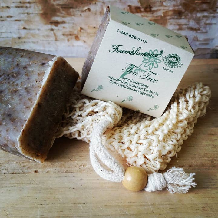 Tea Tree Facial Soap for wholesale by Forever Summer Natural Soaps