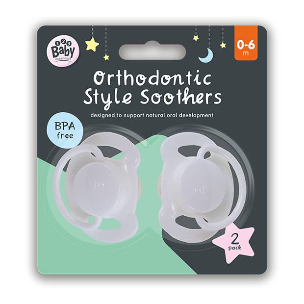 LMT-UK - Wholesale Pacifier - Baby - 24 x Orthodontic Style Babies Soothers Baby Dummy 2pk - Wholesale Carton3