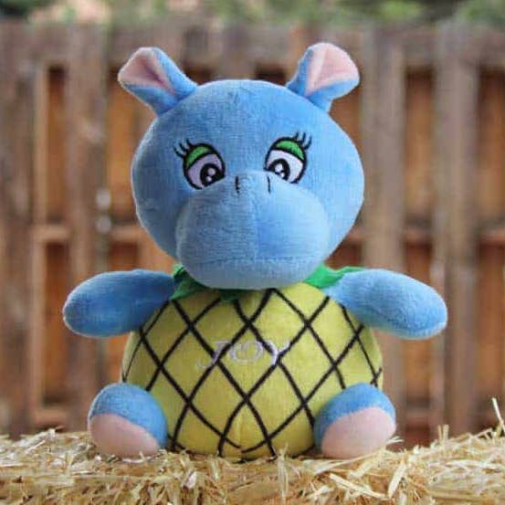 Joy: The Pineapple Hippo Plush for wholesale by New Day Gifts