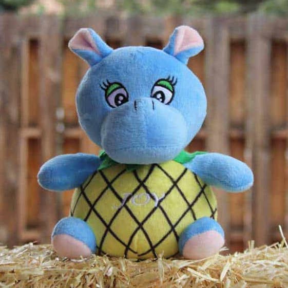 Joy: The Pineapple Hippo Plush for wholesale by New Day Gifts