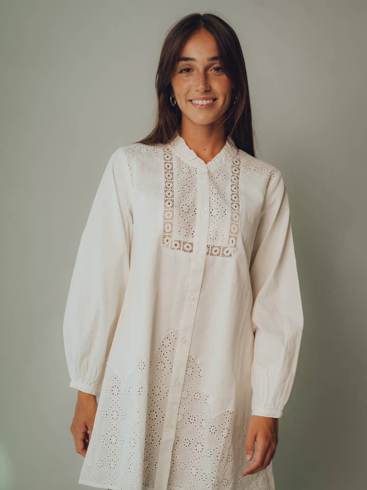 Kapda Casa - Wholesale Dress - Women's - Vestido Corto Clarice - Vestido Corto Bordados3