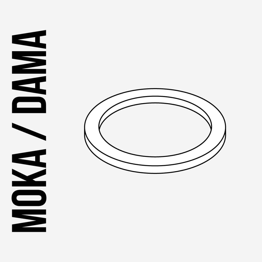 Weiss Bialetti Dichtung - Moka/Dama - 18 Tassen für den Großhandel auf Faire0