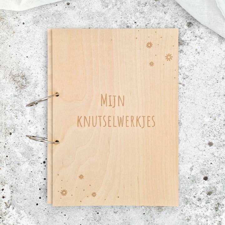Houten Bewaarbundel Knutselwerkjes bloemetje | A4 voor wholesale door Fien & Feau