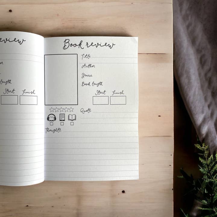 And Hope Designs - Cards, Stickers & Stationery - Vente Journal intime - Journal de lecture, livre de pages préfabriquées roses, bullet journal7