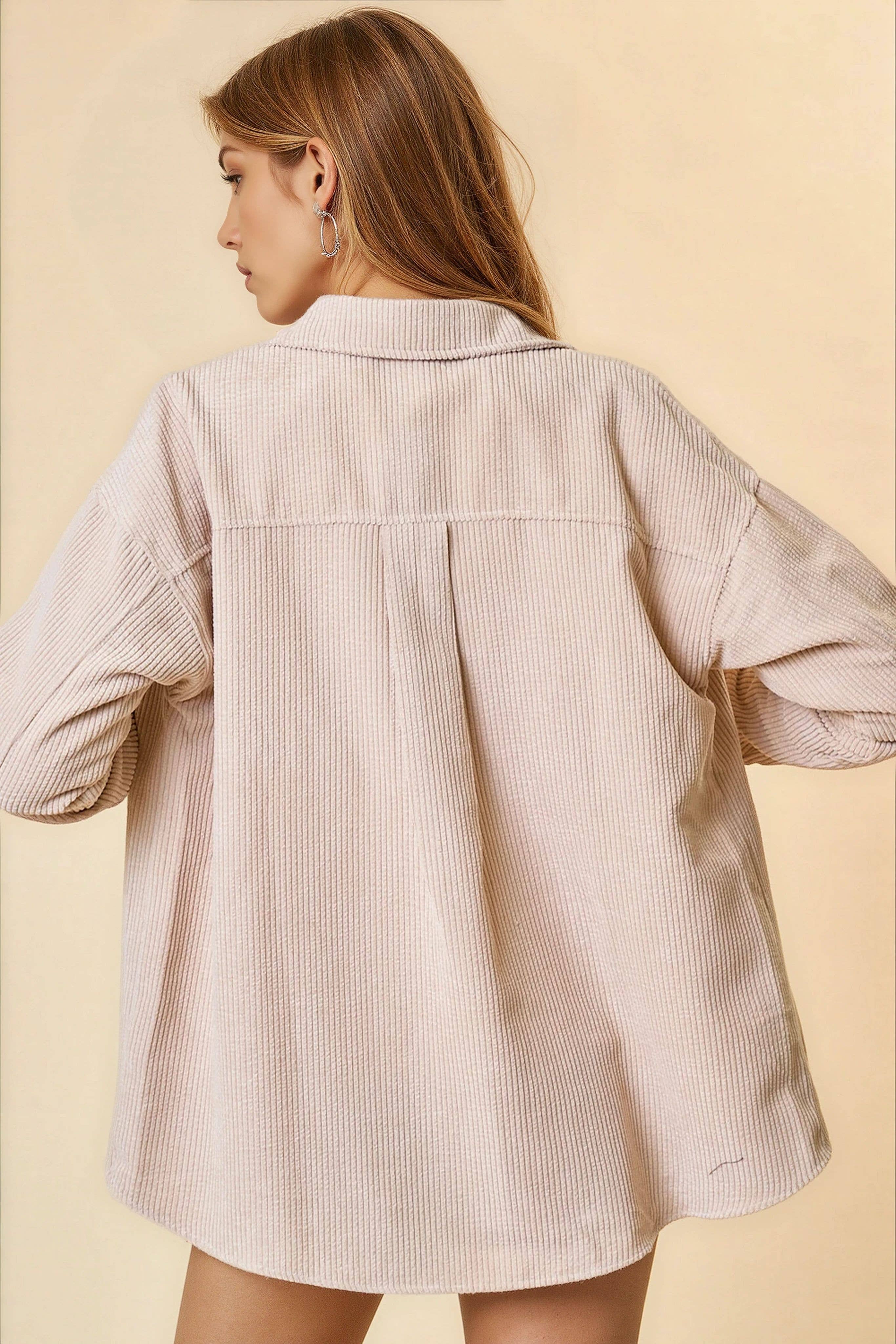 Doe and Rae - Vente Veste-chemise – femme - Veste boutonnée en velours côtelé - 10210J8