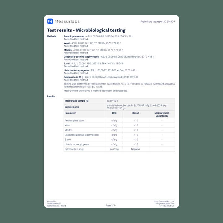 bionobo - Wholesale Oral Supplement/Vitamin - Shilajit Dorado | Crudo y secado al sol +5000m | 30g | 150+ Dosis diarias14