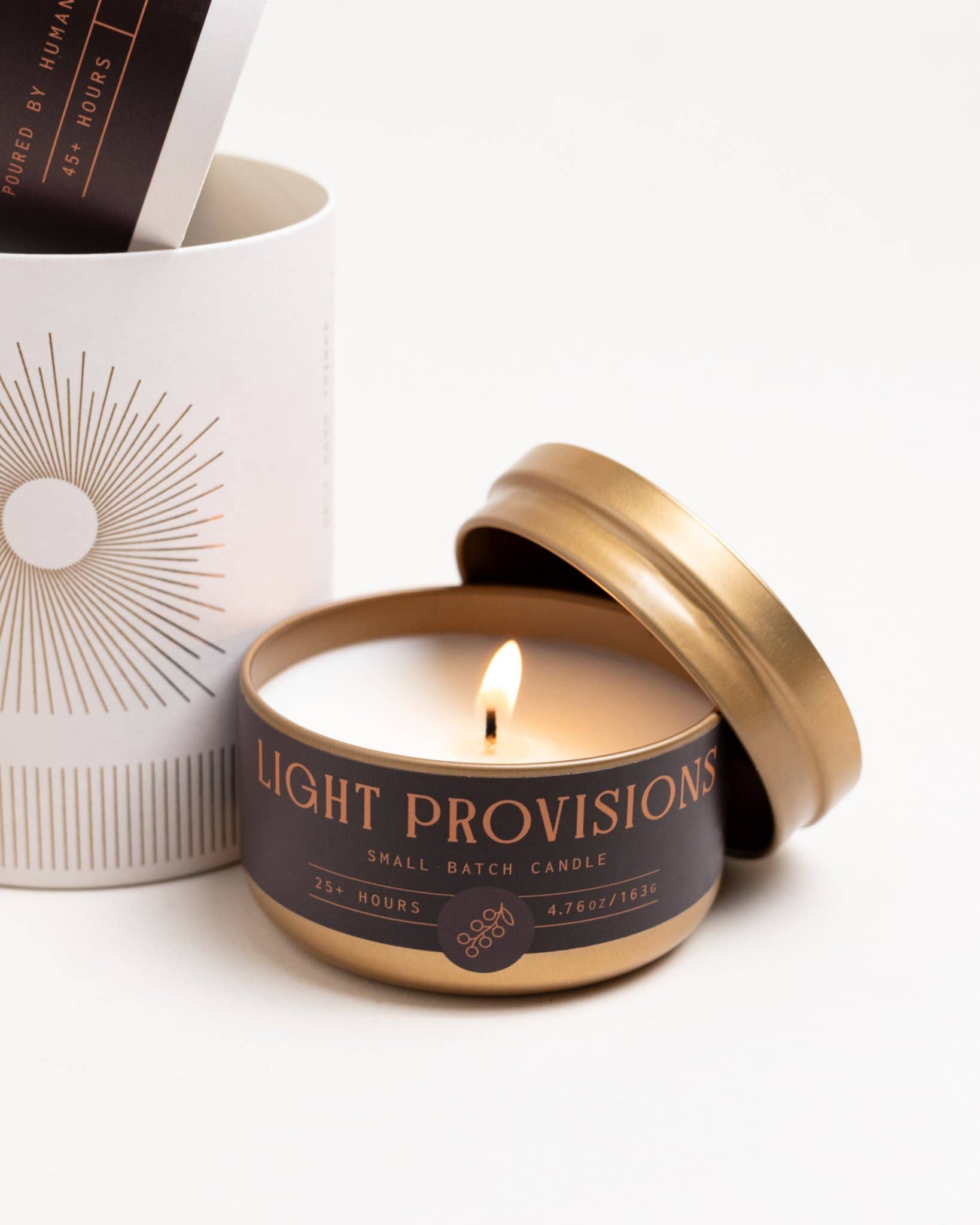 Light Provisions - Wholesale Jar/Filled Candle - 4.75 oz Oak & Currant Candle 1