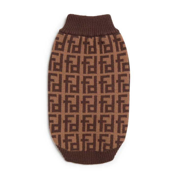 Brown Monogram Sweater for wholesale by fabdog