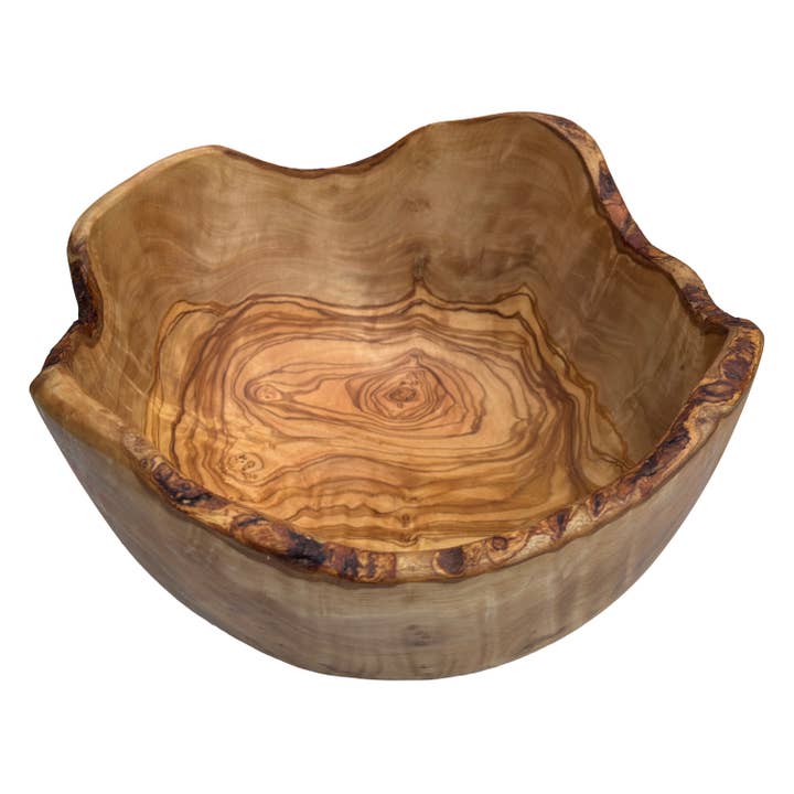 Bol rustique 28 Ø Saladier en bois d'olivier pour la vente par medina mood