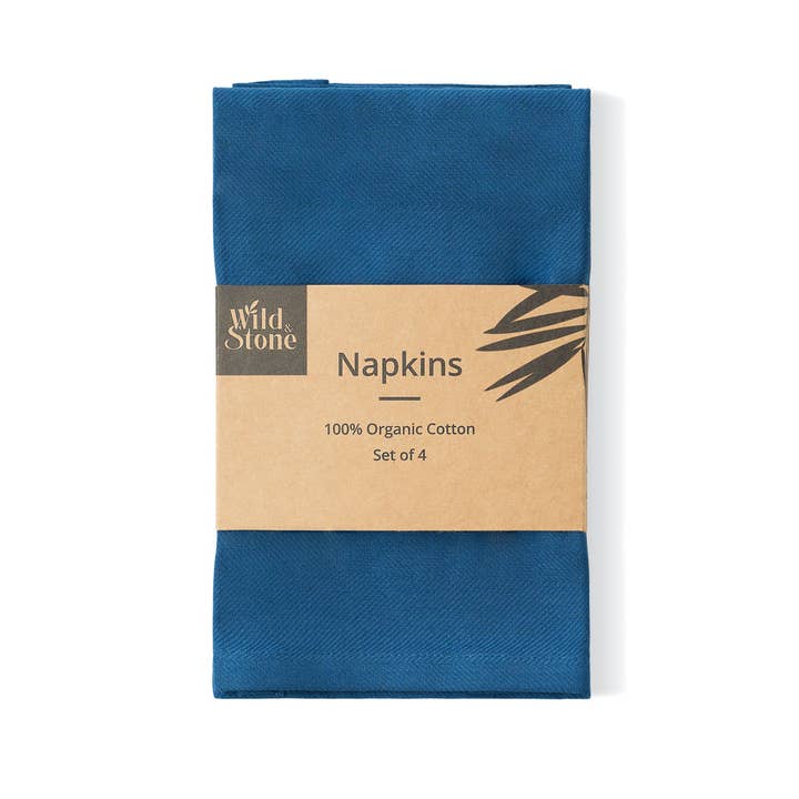 Wild and Stone - Wholesale Dinner & Cloth Napkin - Organic Cotton Napkins - Set of 4