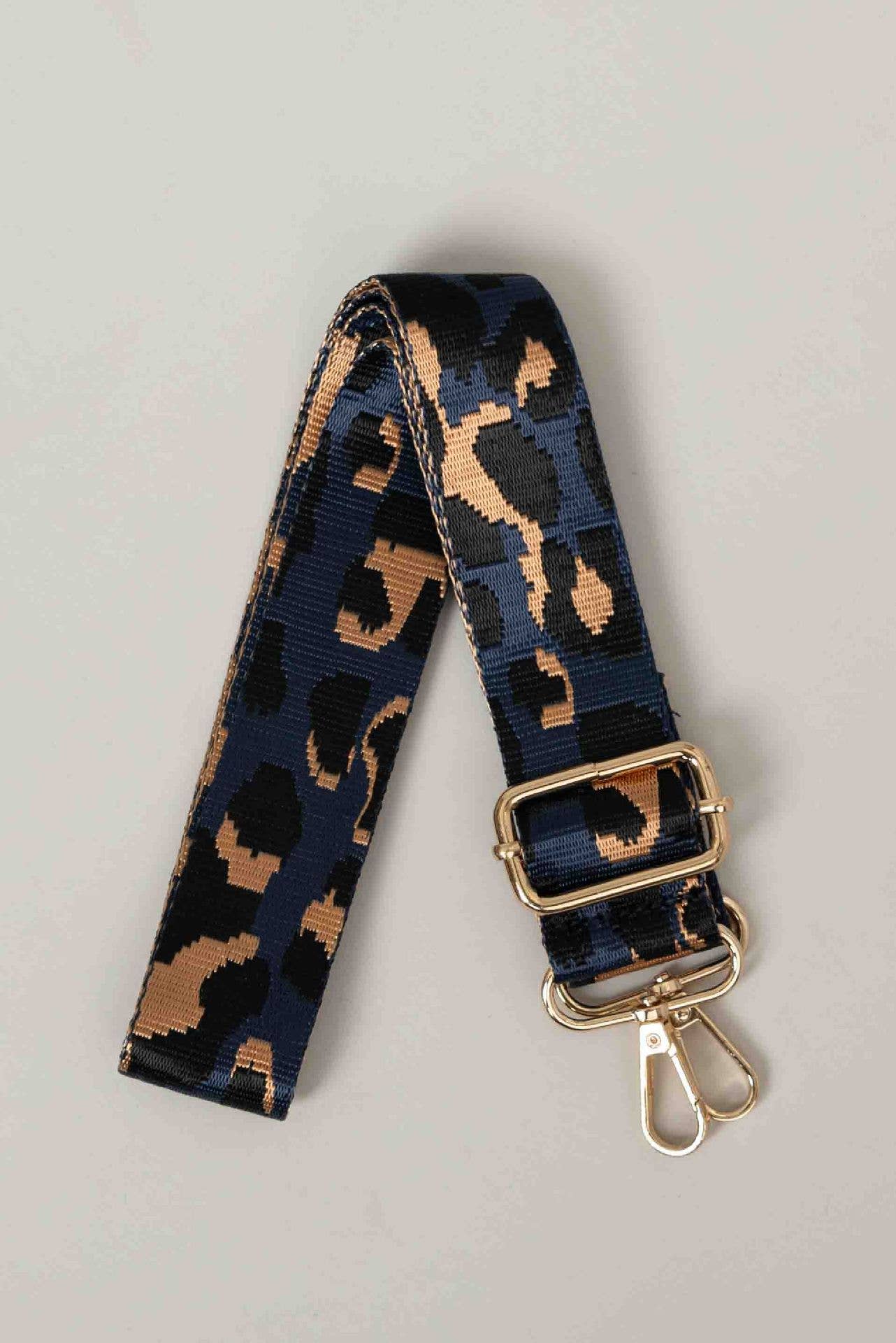 Pine Apparel - Wholesale Bag Strap - Women's - Metallic Cheetah Woven Adjustable Canvas Strap
0