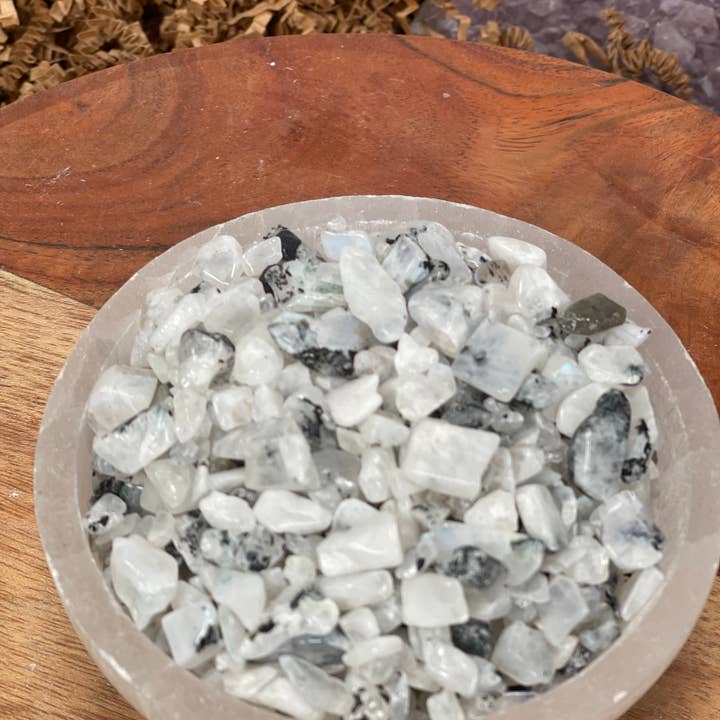 CaNatureLover - Wholesale Spiritual Stone/Crystal - Natural Rainbow Moonstone Chip , Real Rainbow Moonstone chip1