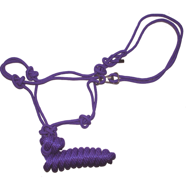 Smart Horse Gear - Vente Équipement d’équitation - Licol en corde Easy-On pour cheval avec longe détachable de 2,4 m4